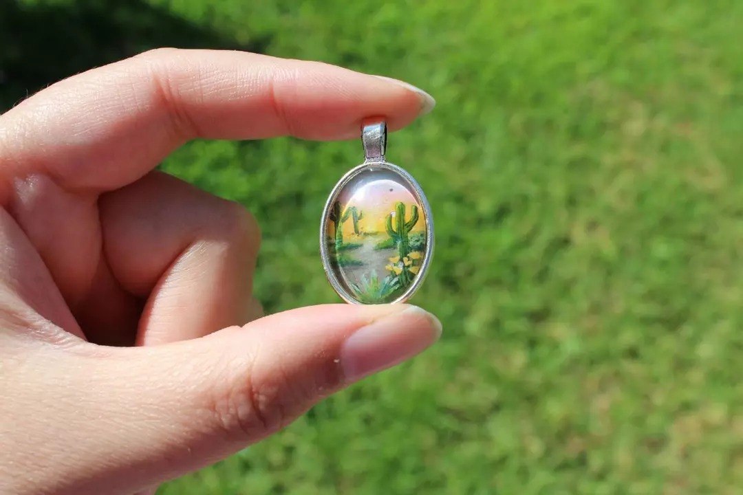 Sunset among the cactus thumbnail