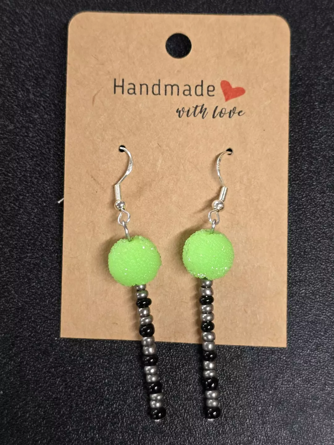 Handmade Earings Sterling Silver Hardware  thumbnail