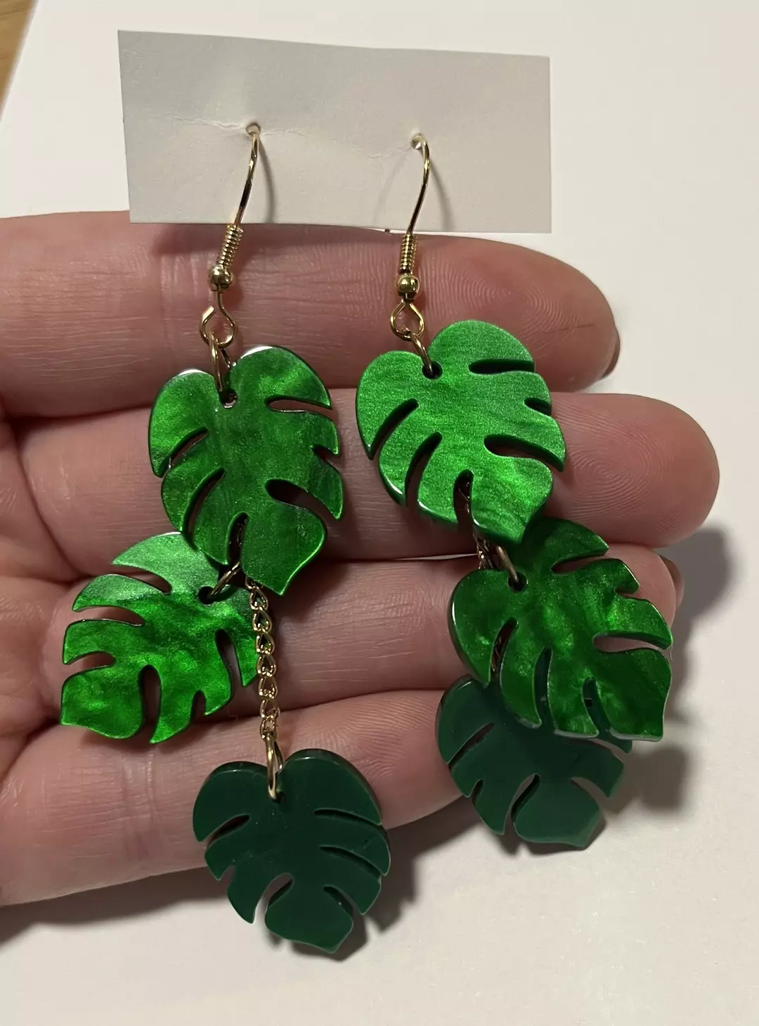 Monstera Earrings thumbnail