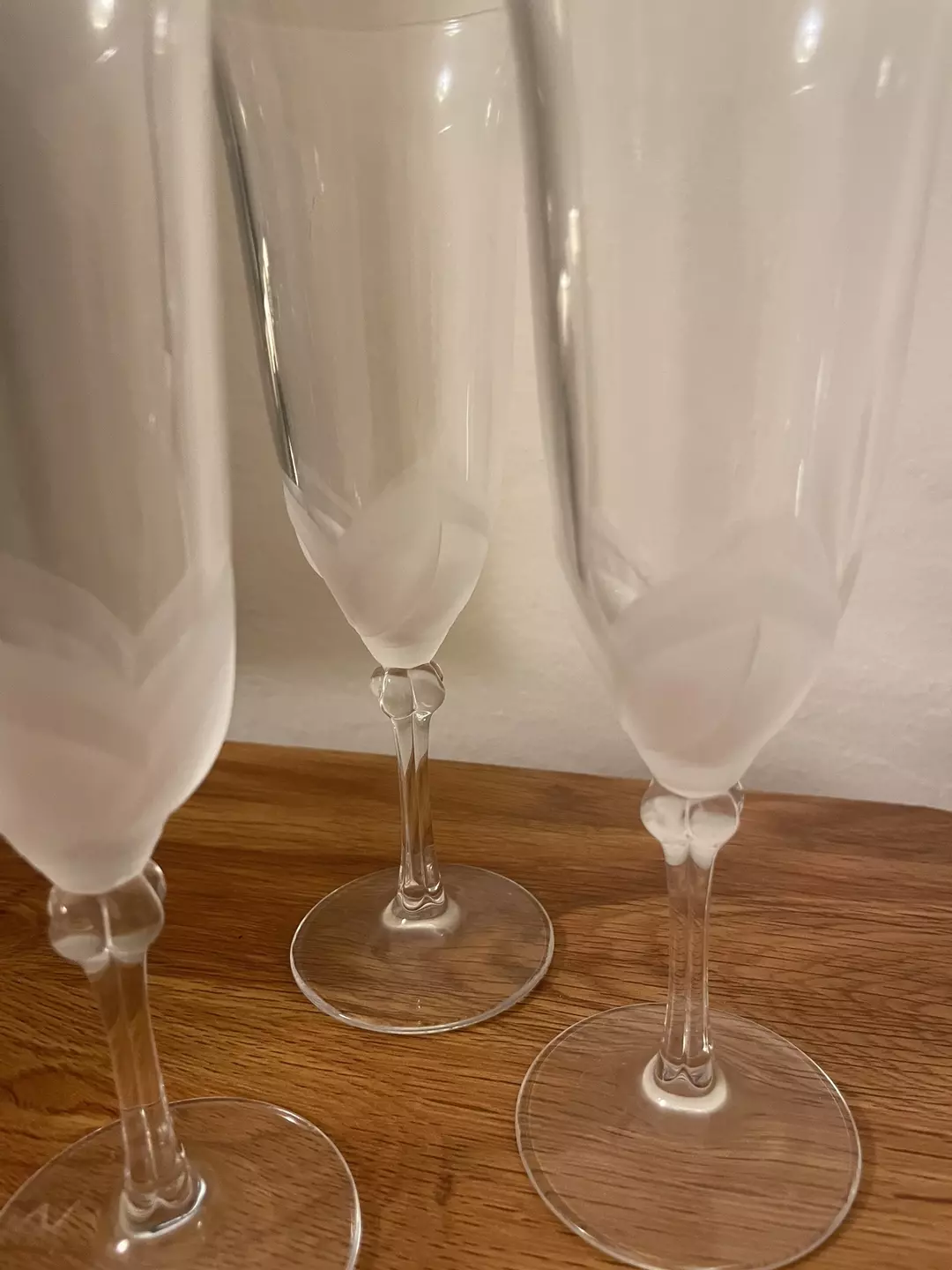J.G. Durand Cristal d’Arques Champagne Flutes (x3) thumbnail