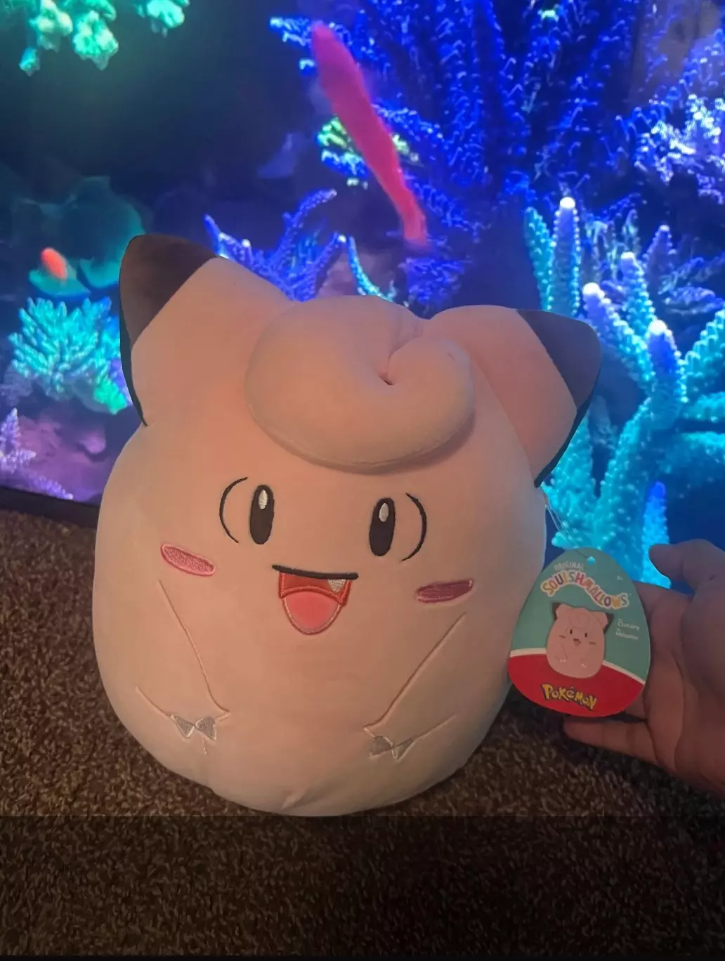 10” Squishmallow Clefairy Pokemon thumbnail