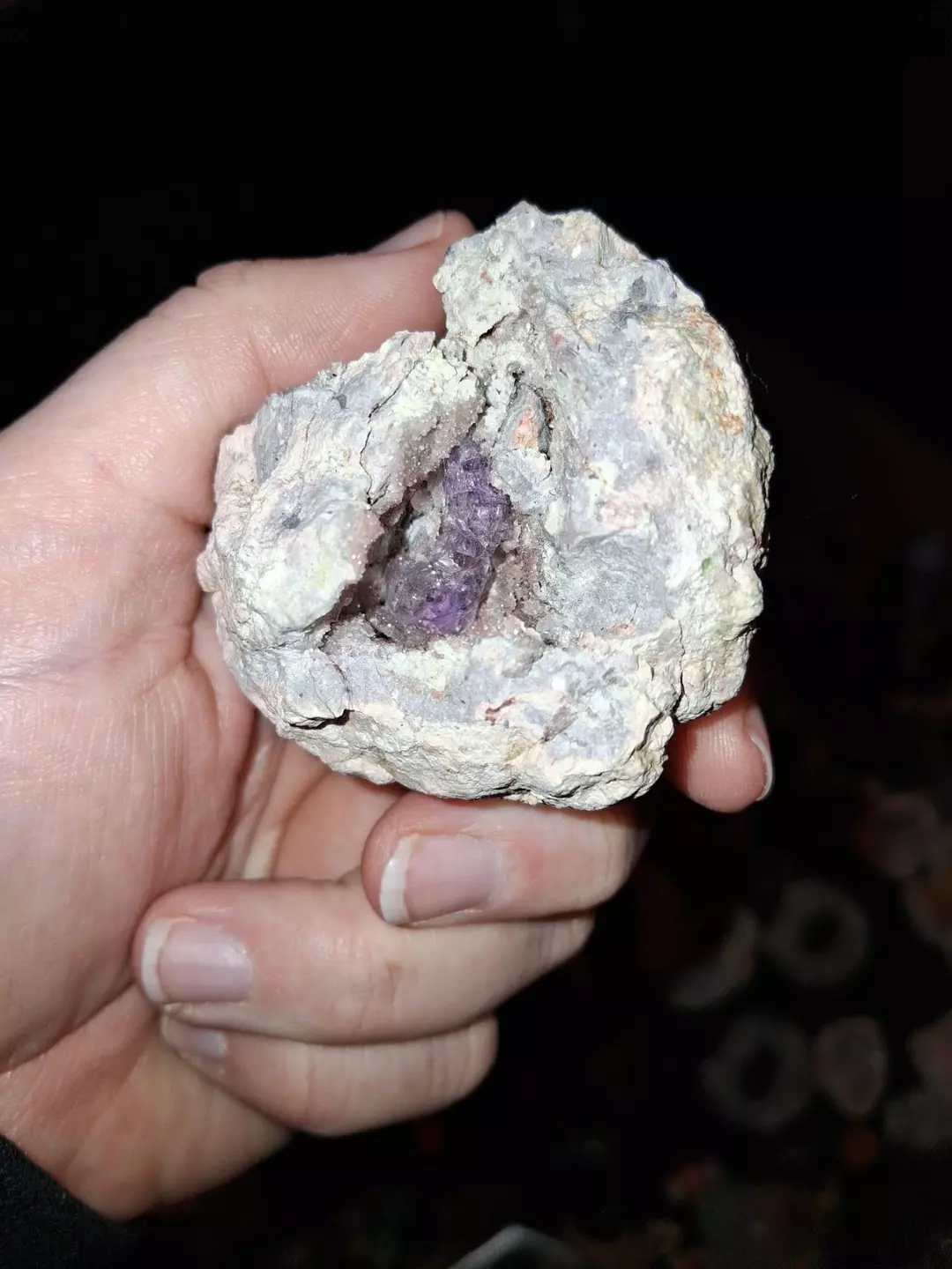 Raw amethyst in matrix  thumbnail