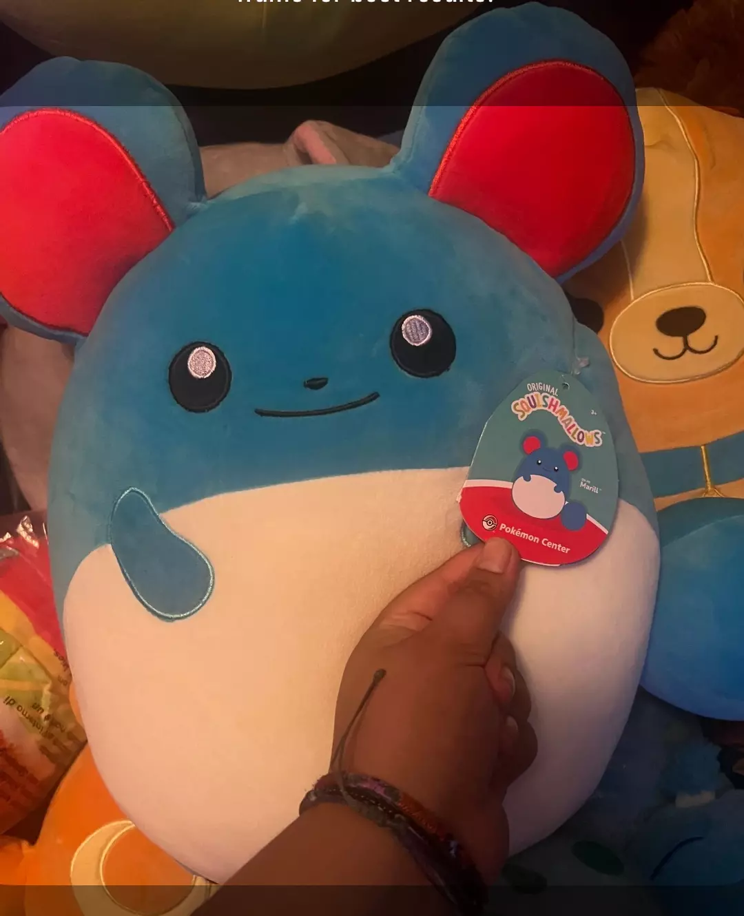 12” Squishmallow Marill Pokemon Center thumbnail