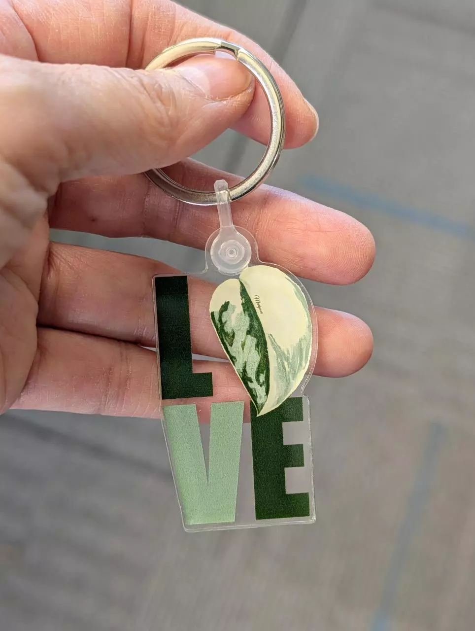 Love Mariposa Acrylic Key Chain thumbnail