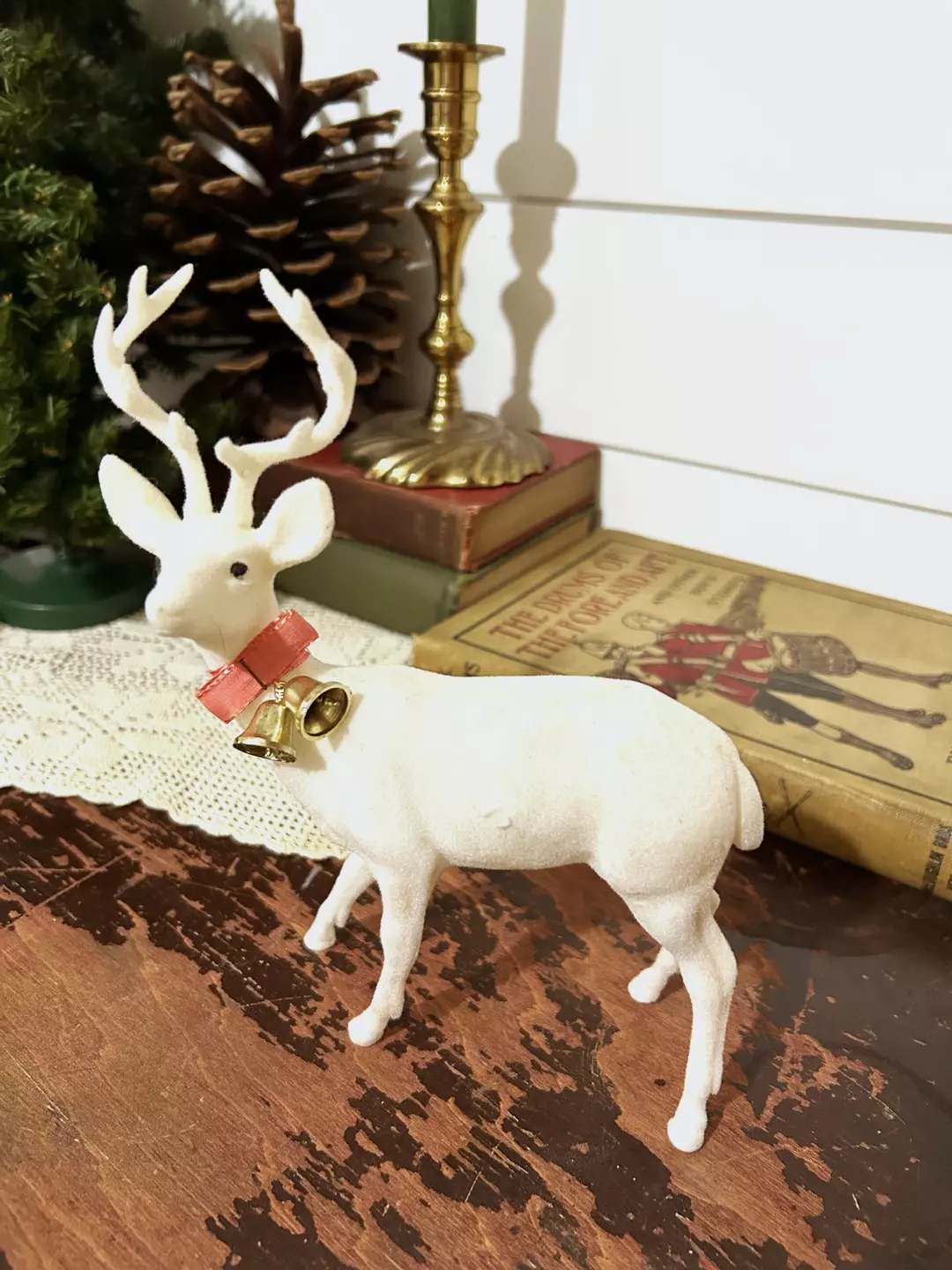 Celluloid plastic deer figurine   thumbnail