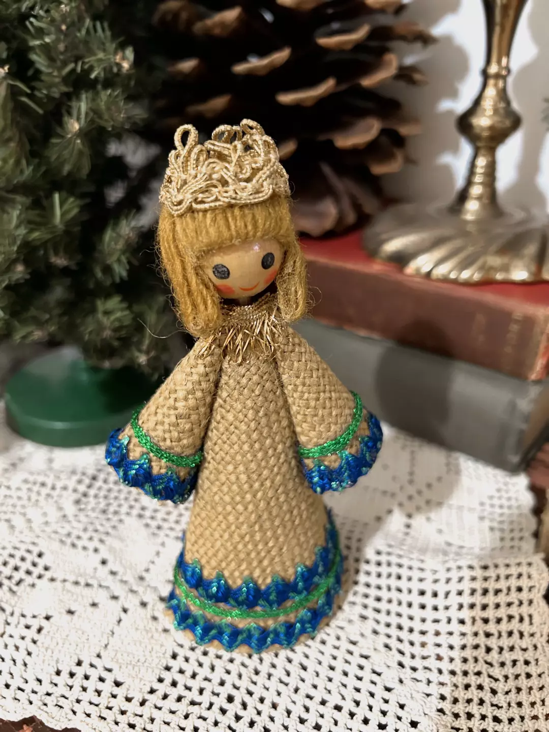 Handmade angel paper ornament  thumbnail