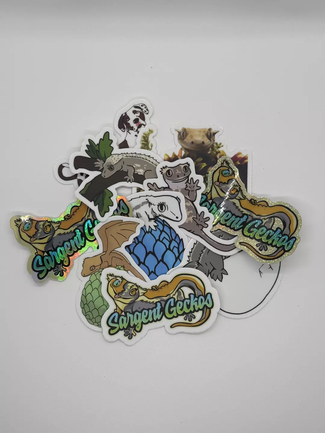 Pack of Sargent Gecko Stickers thumbnail