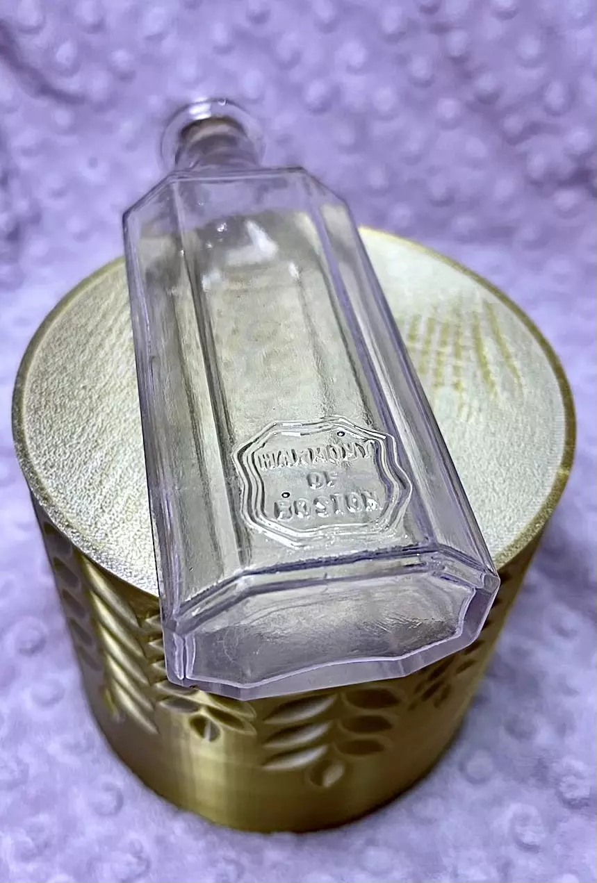 VB15. 🖤 ANTIQUE “HARMONY OF BOSTON” APOTHECARY BOTTLE 🖤Victorian-era vibes with thumbnail