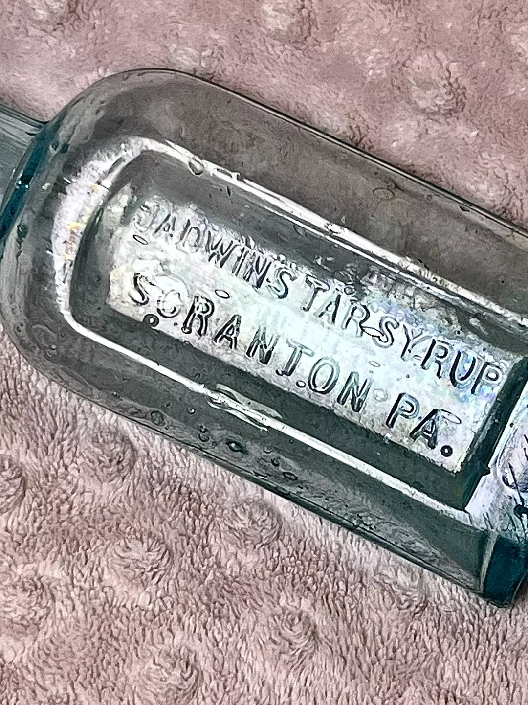 VB16. 🕯️ Jadwin’s Tar Syrup — Scranton, PA Antique Quack Medicine Bottle | Late 1 thumbnail