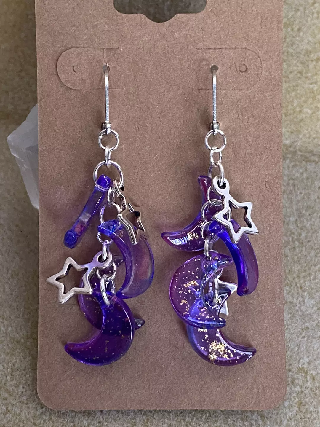 Glass Moon Earrings thumbnail