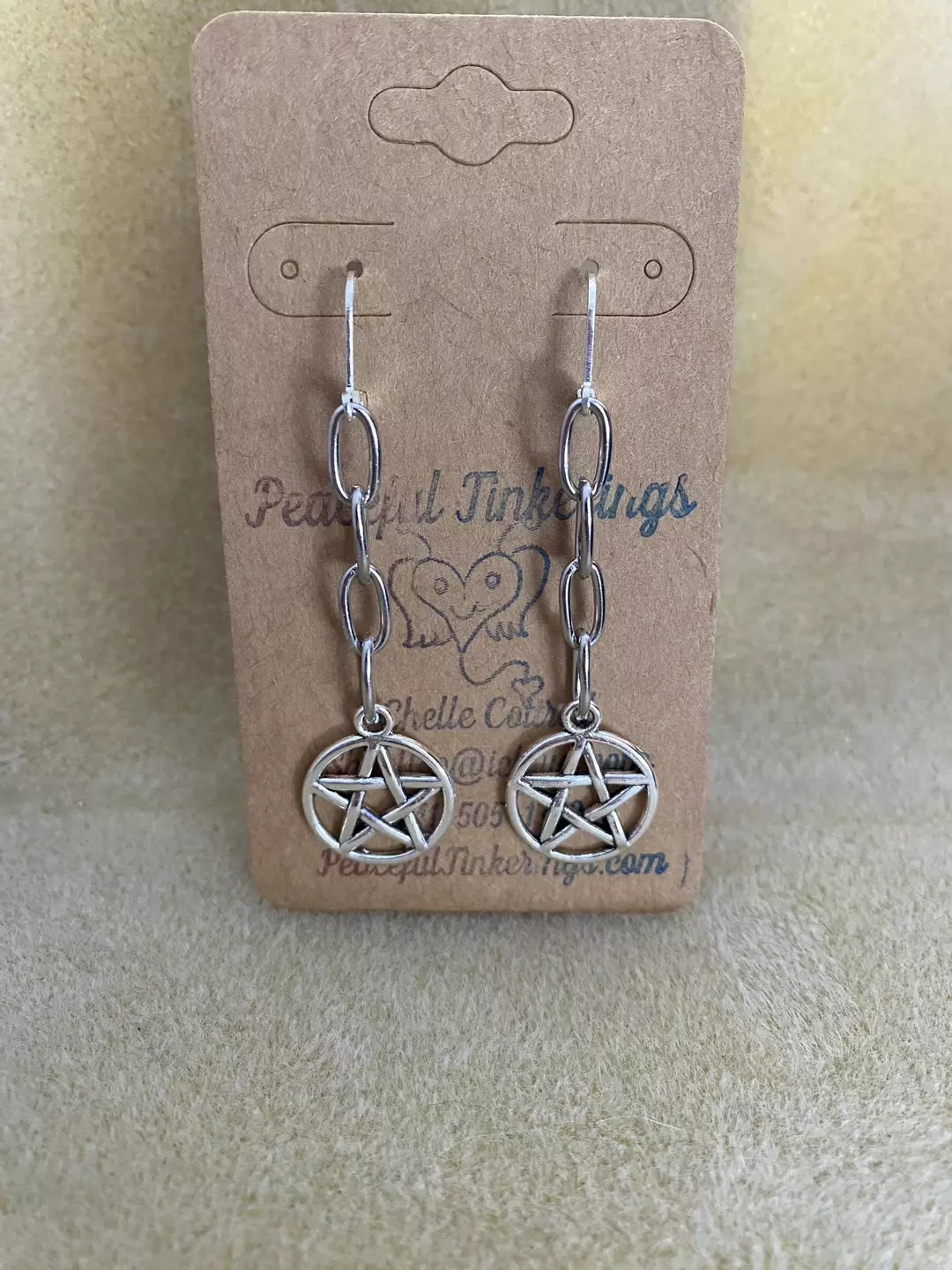 Pentagram earrings thumbnail