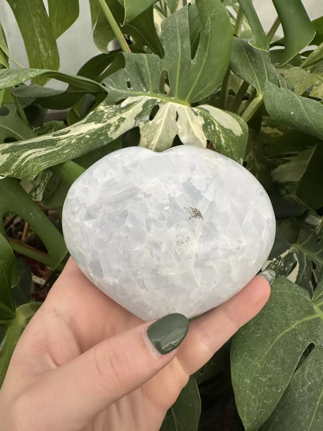 PSS-0565 Blue Calcite Heart  thumbnail