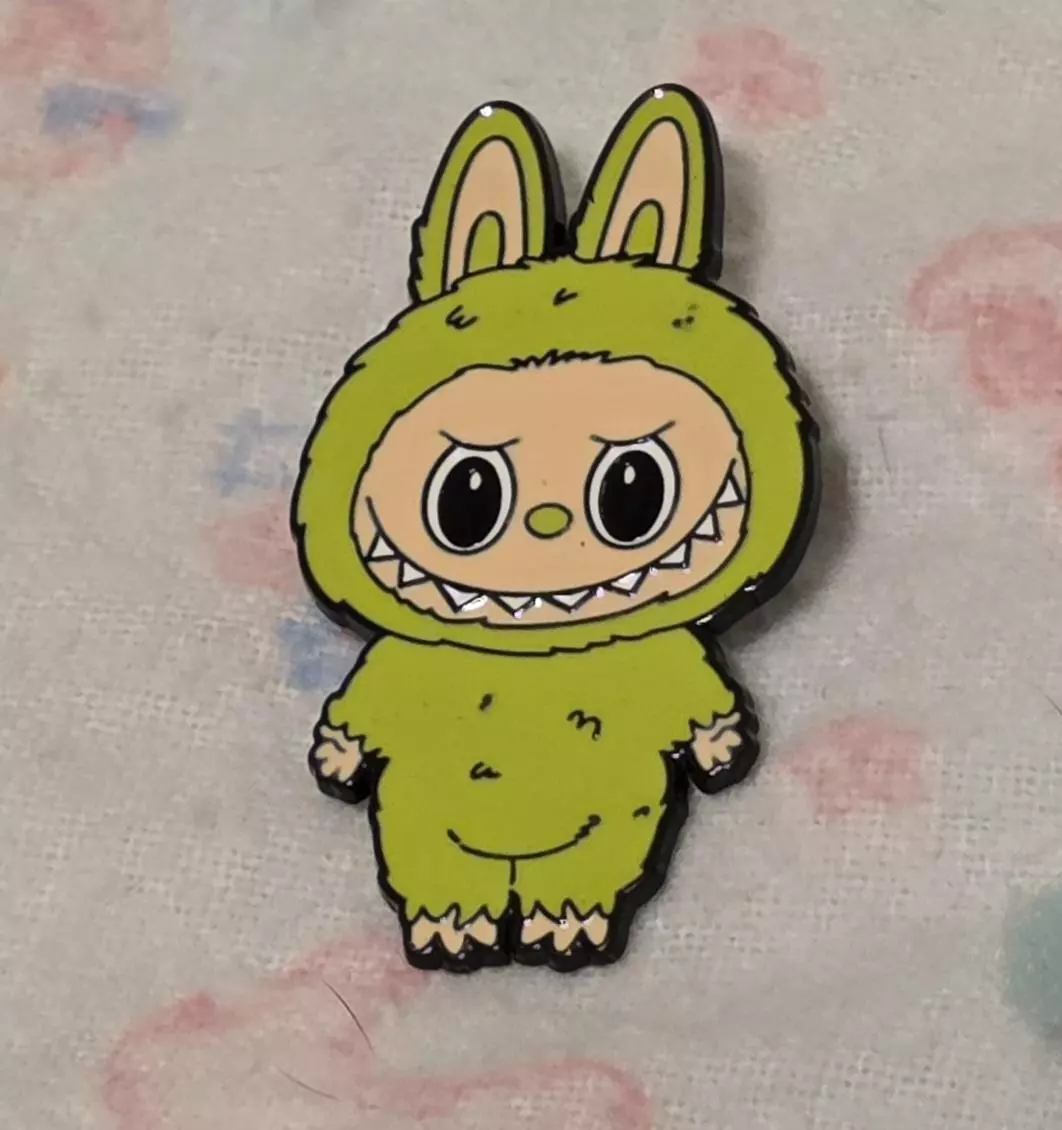 Green Labubu Enamel Pin thumbnail