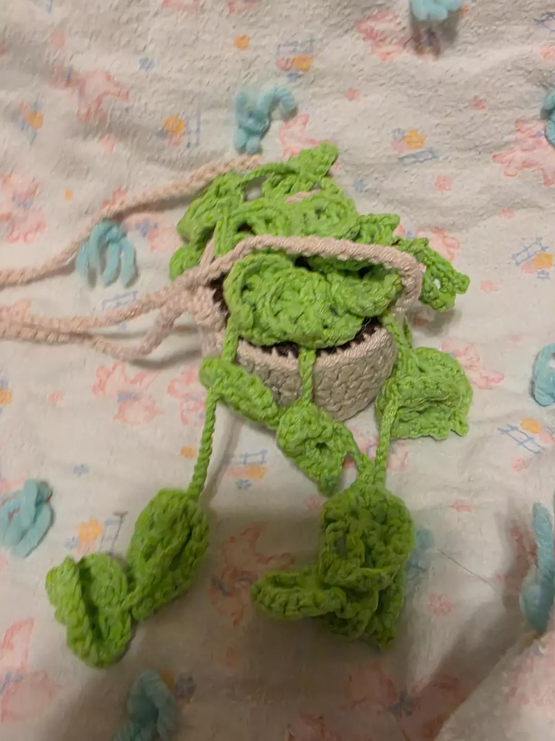 Crocheted hanging plant thumbnail