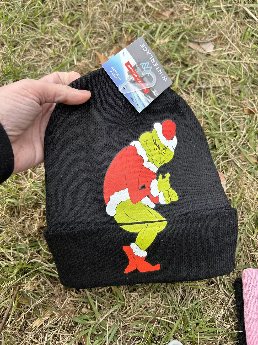 Sneaky grinch beanie thumbnail