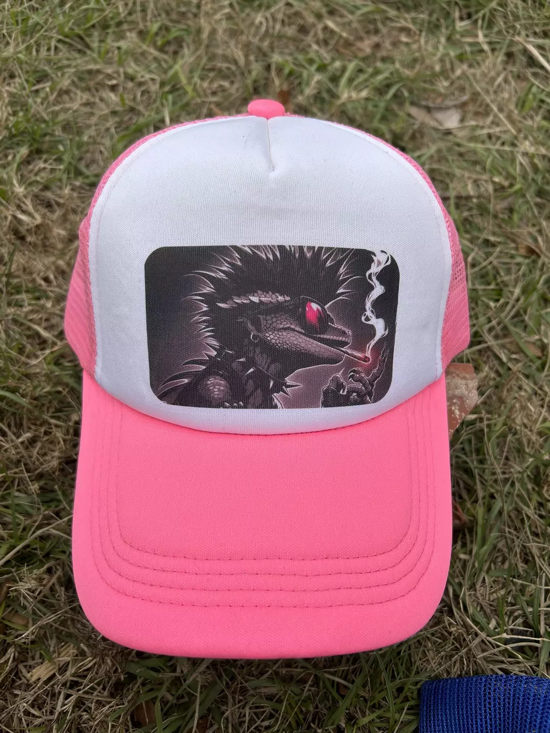Pink link trucker hat  thumbnail