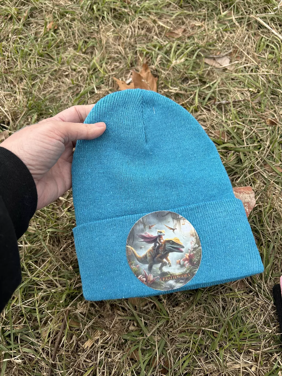 Crestie Worx Dino beanie  thumbnail