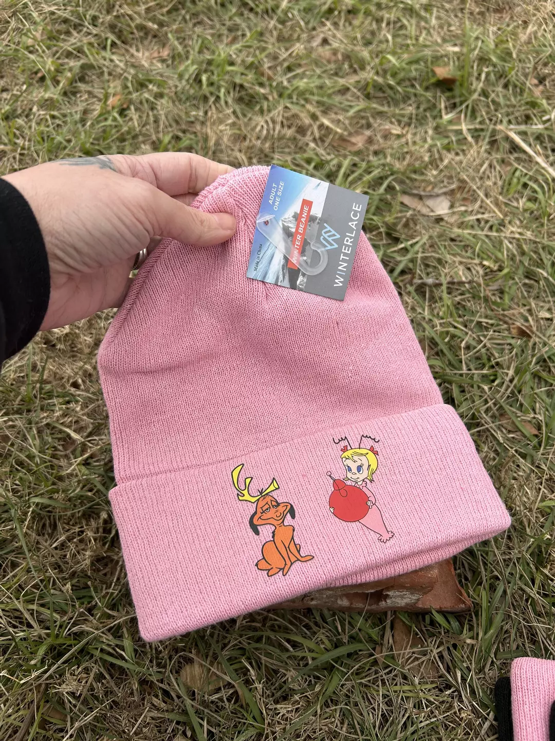 Pink Xmas beanie  thumbnail