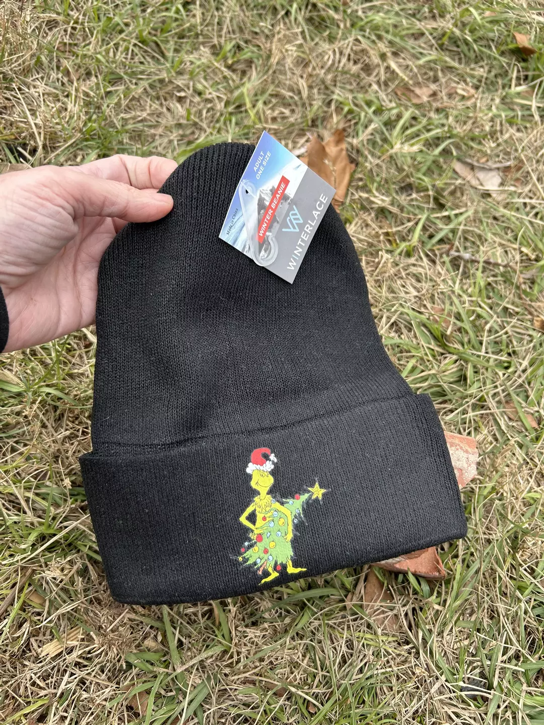 Little grinch n tree beanie  thumbnail