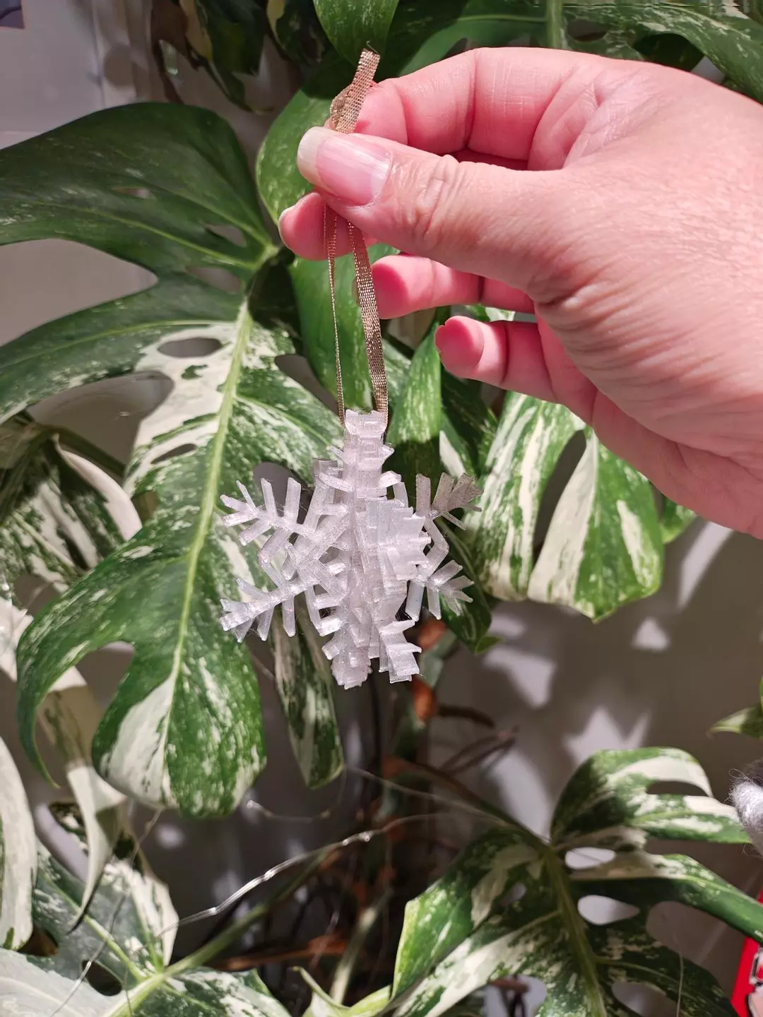 Snowflake 3D printed ornament thumbnail
