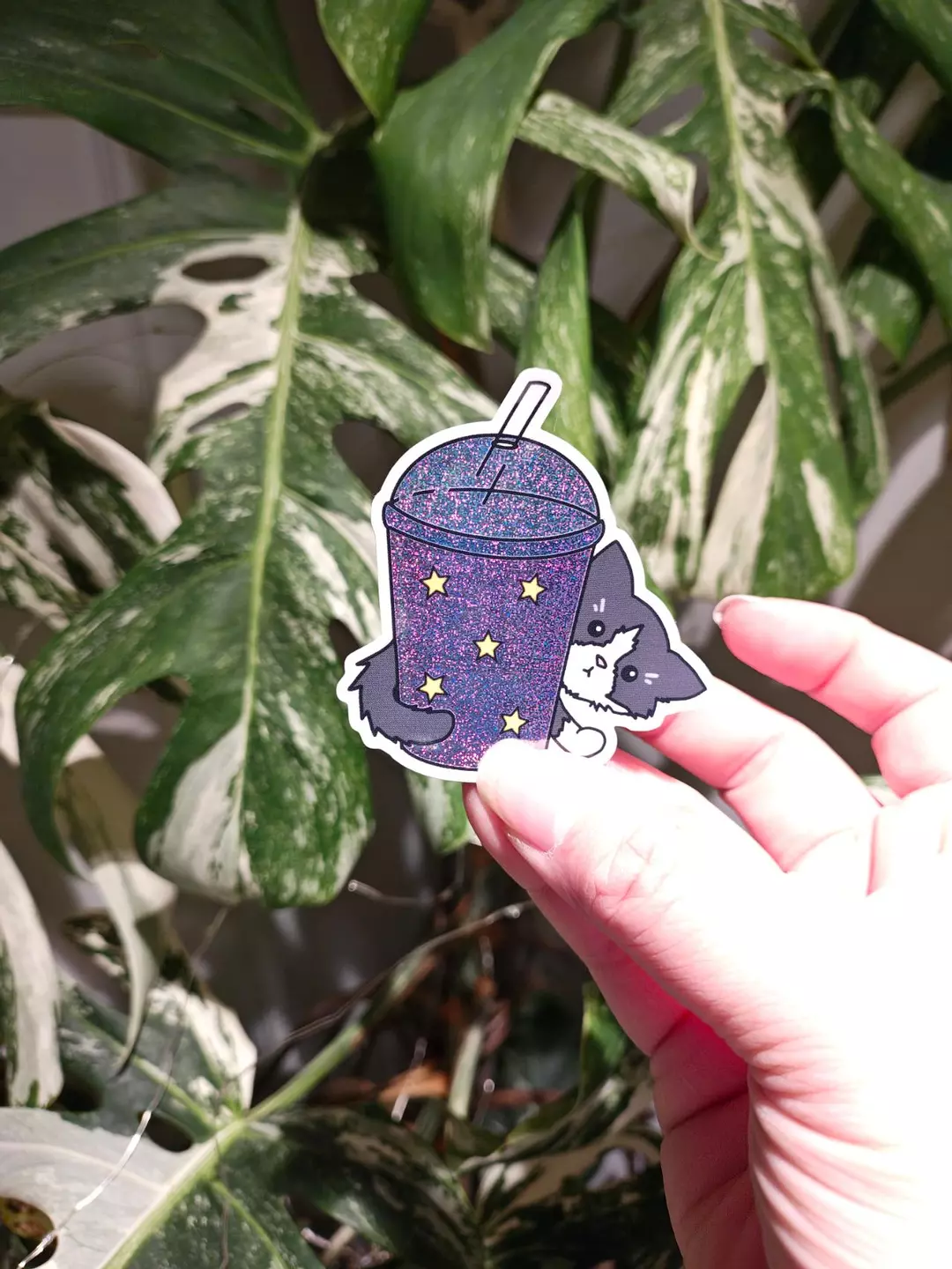 Boba Cat UV and Waterproof sticker thumbnail