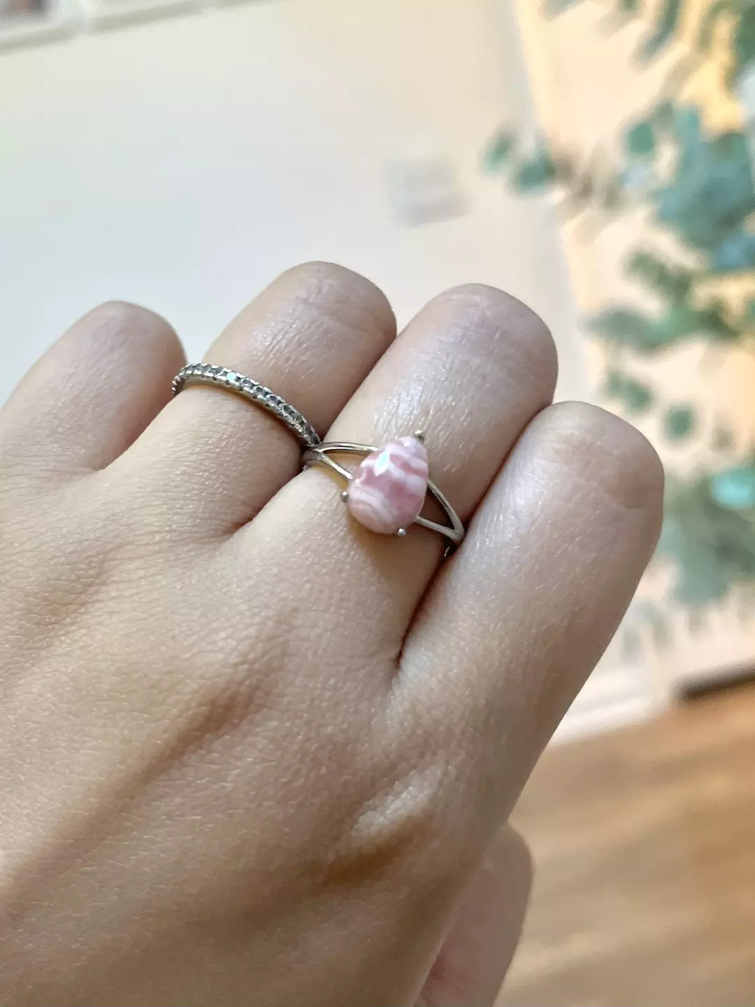 Rhodocrosife Adjustable Plated Ring was $14 thumbnail