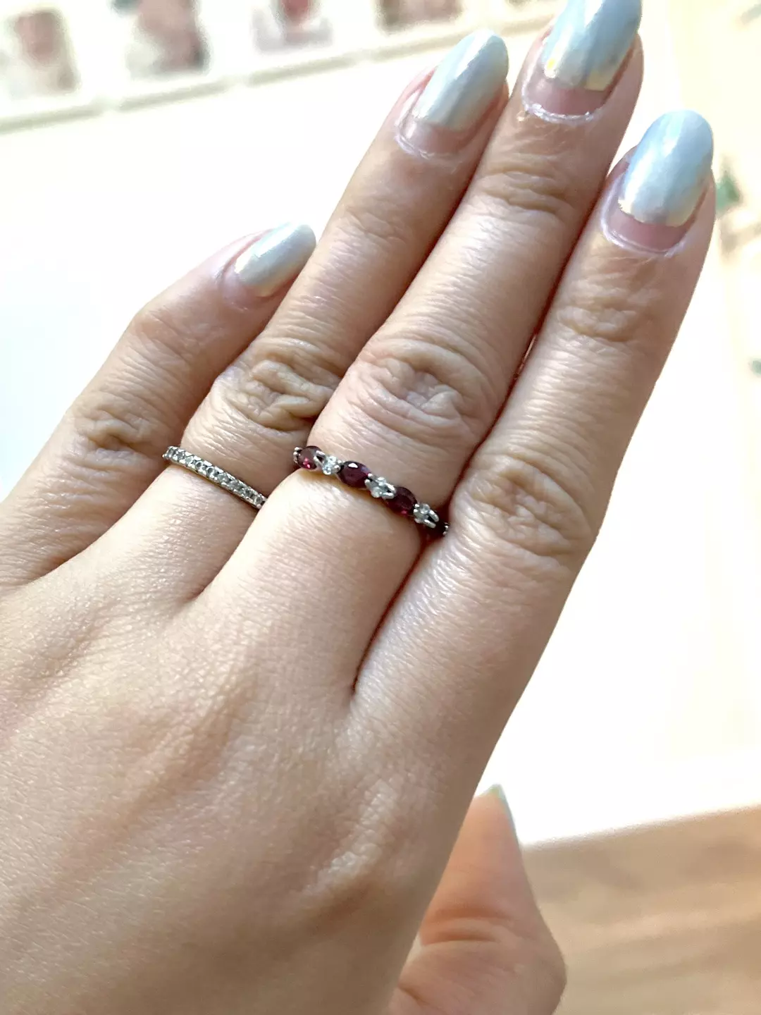 Garnet Adjustable Plated Ring was $14 thumbnail