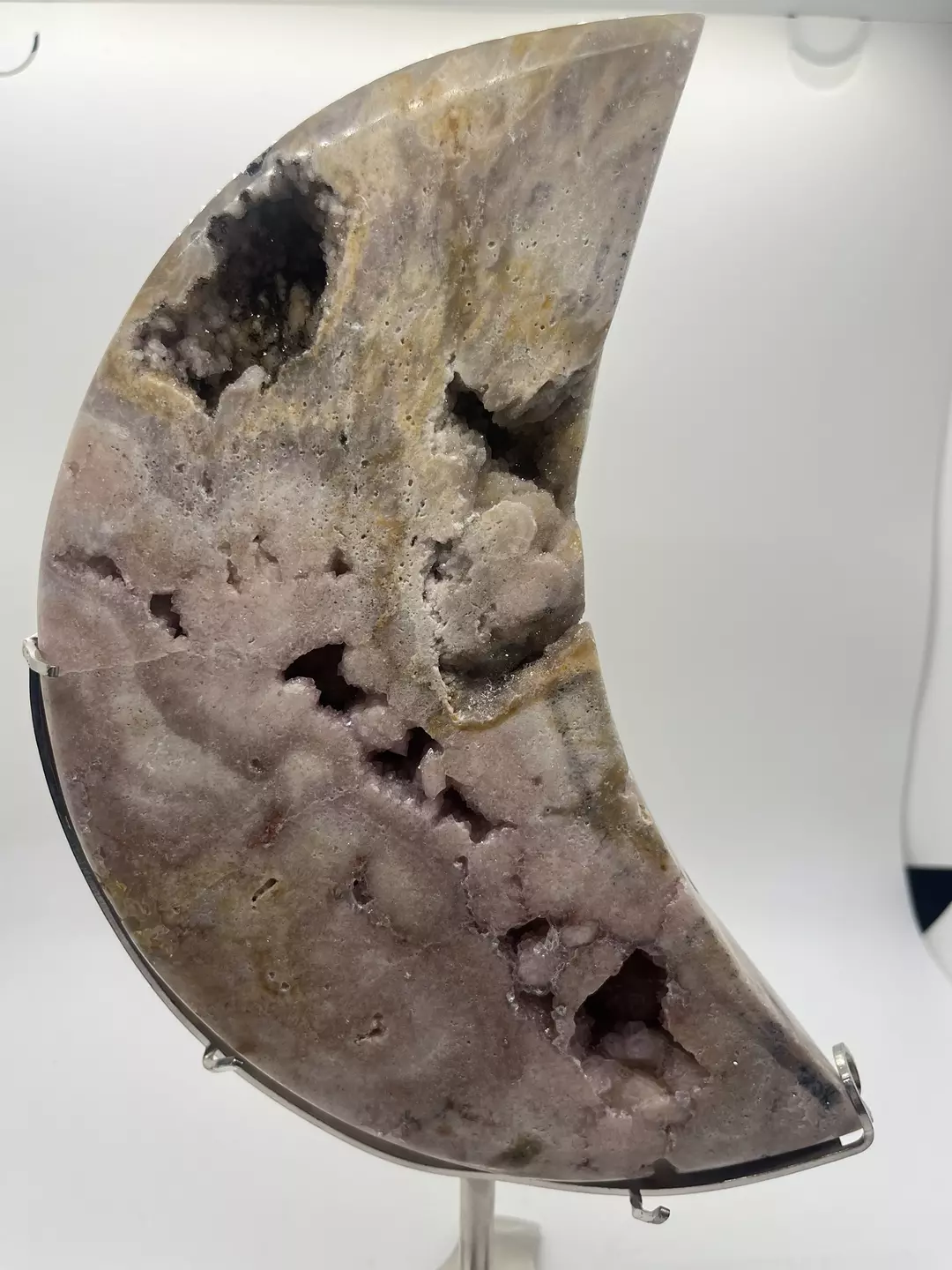 Large pink amethyst moon thumbnail