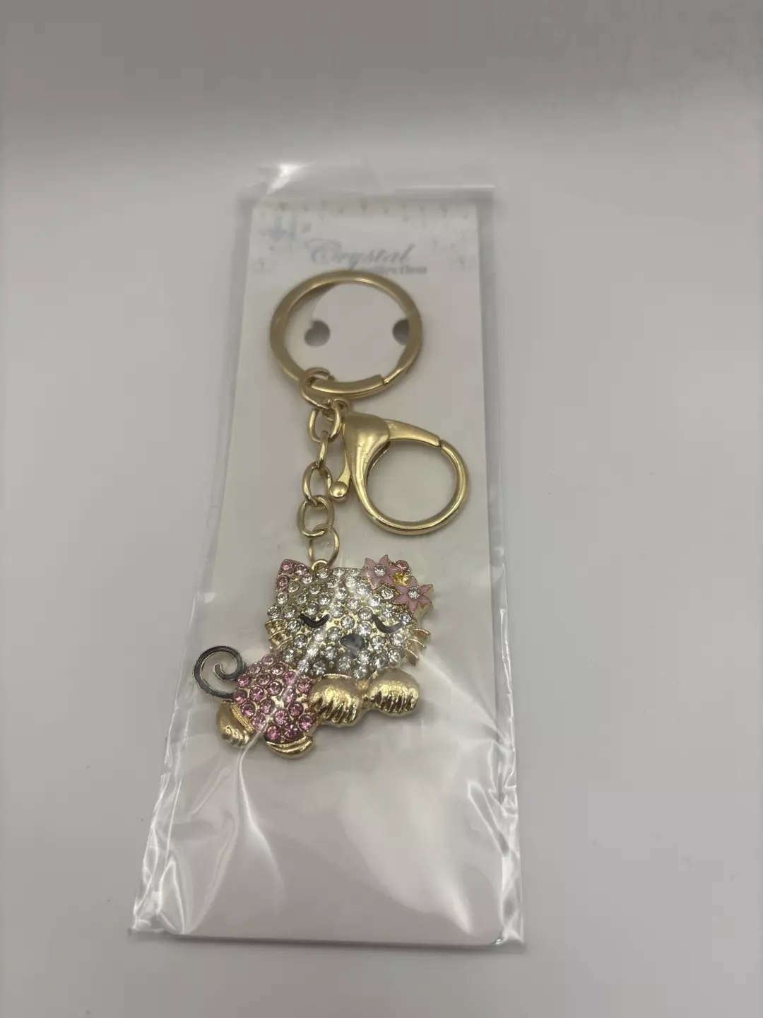 Pink cat keychain thumbnail