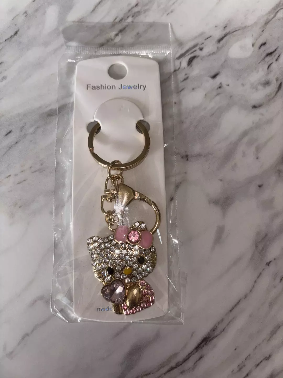 Pink sparky HK keychain/bag charm thumbnail