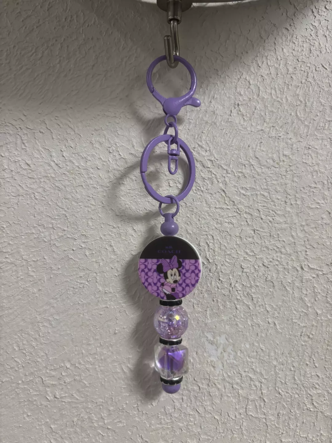 Purple Mickey keychain thumbnail