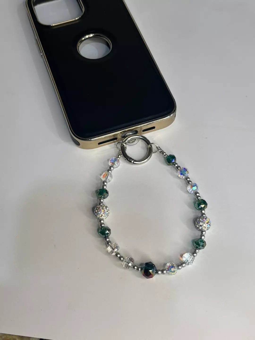 Phone chain wristlet (case not included but compatible with android and iPhone cases)  thumbnail