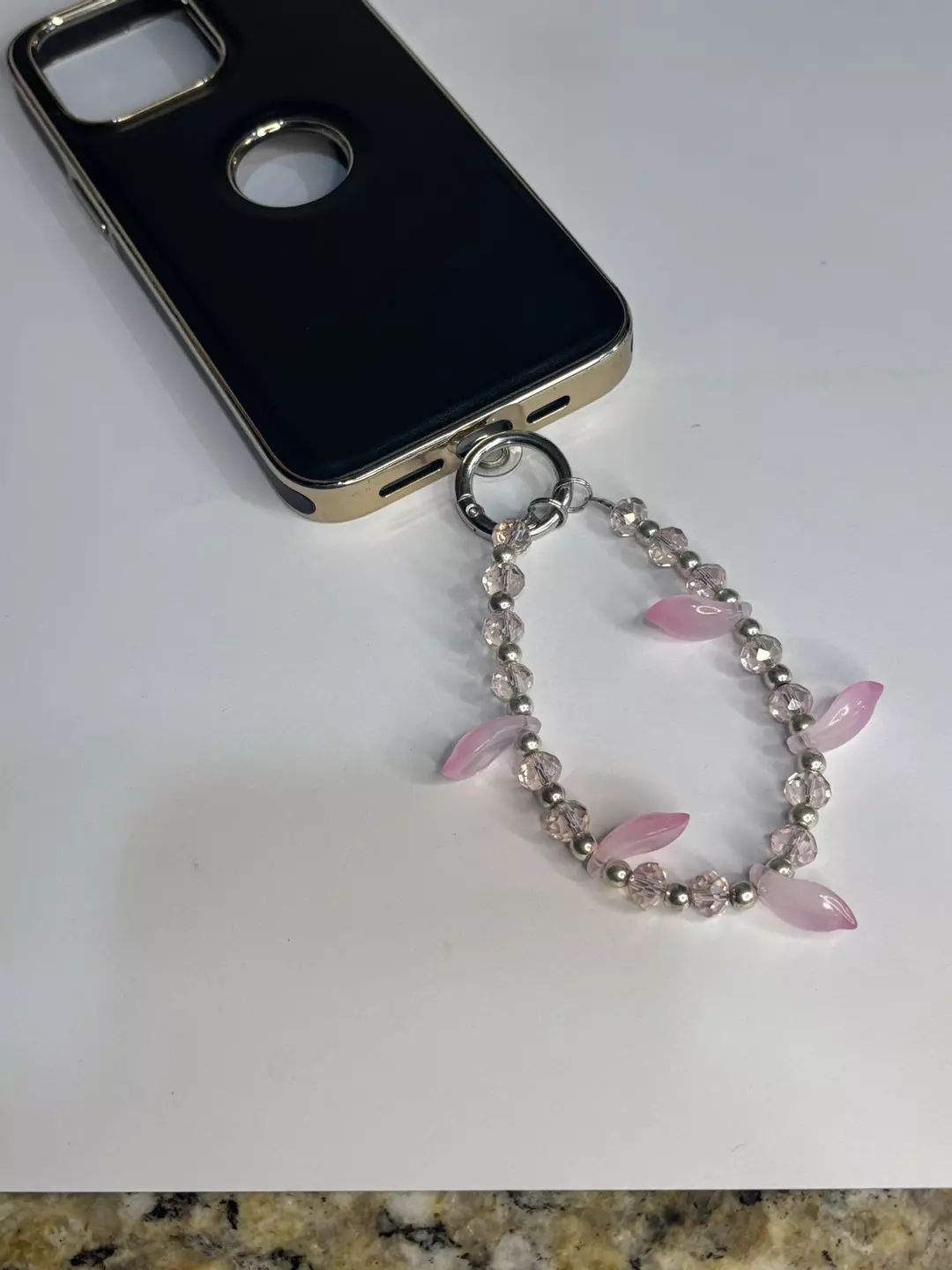 Phone chain wristlet (case not included but compatible with android and iPhone cases) thumbnail