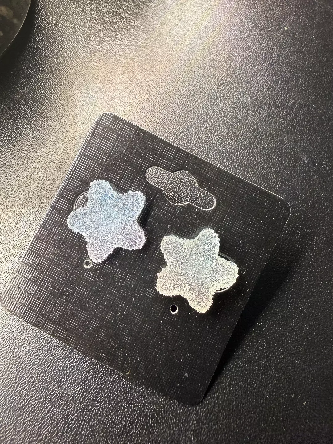 Gummy Star Blue/Purple Earrings  thumbnail