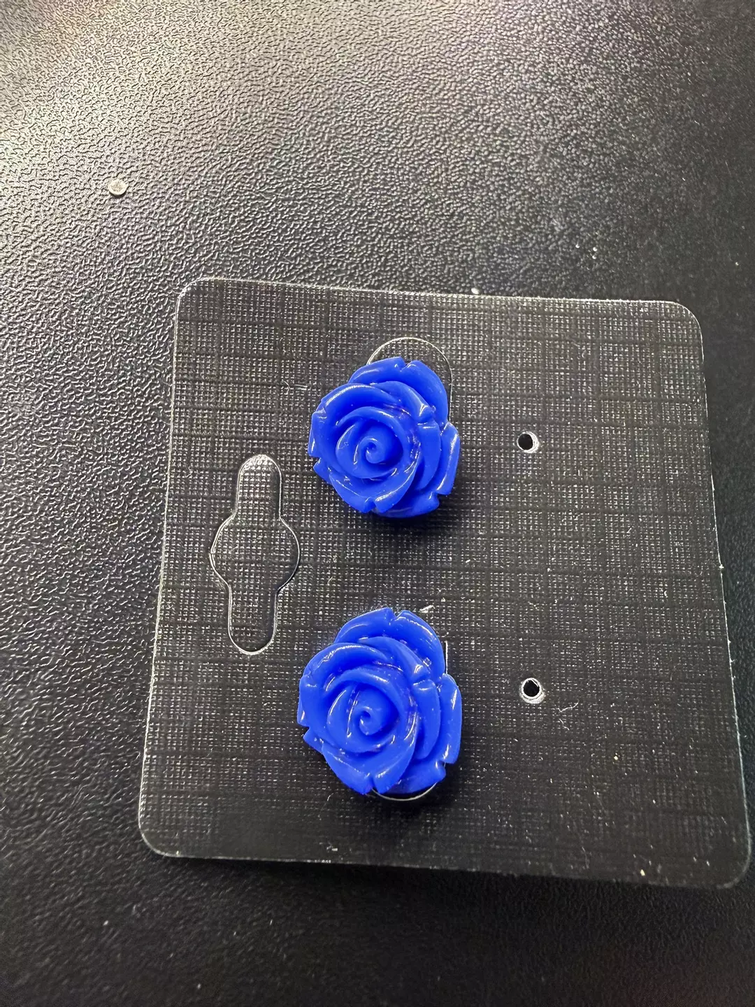 Blue Rose Earrings  thumbnail