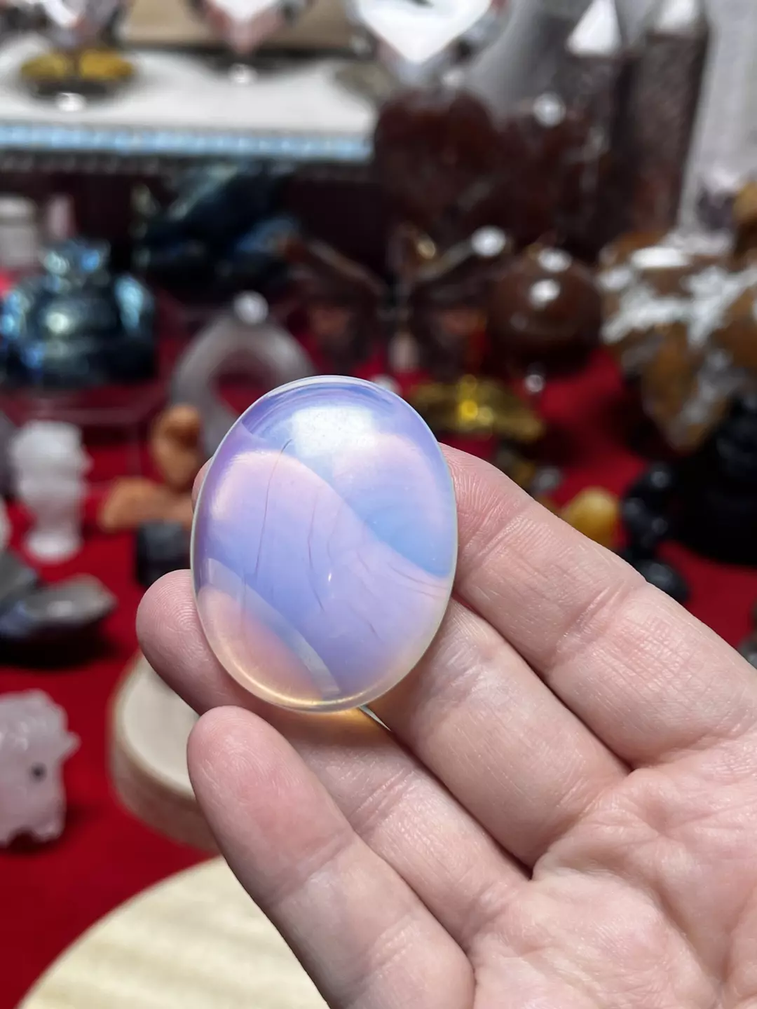 Opalite worry stone thumbnail