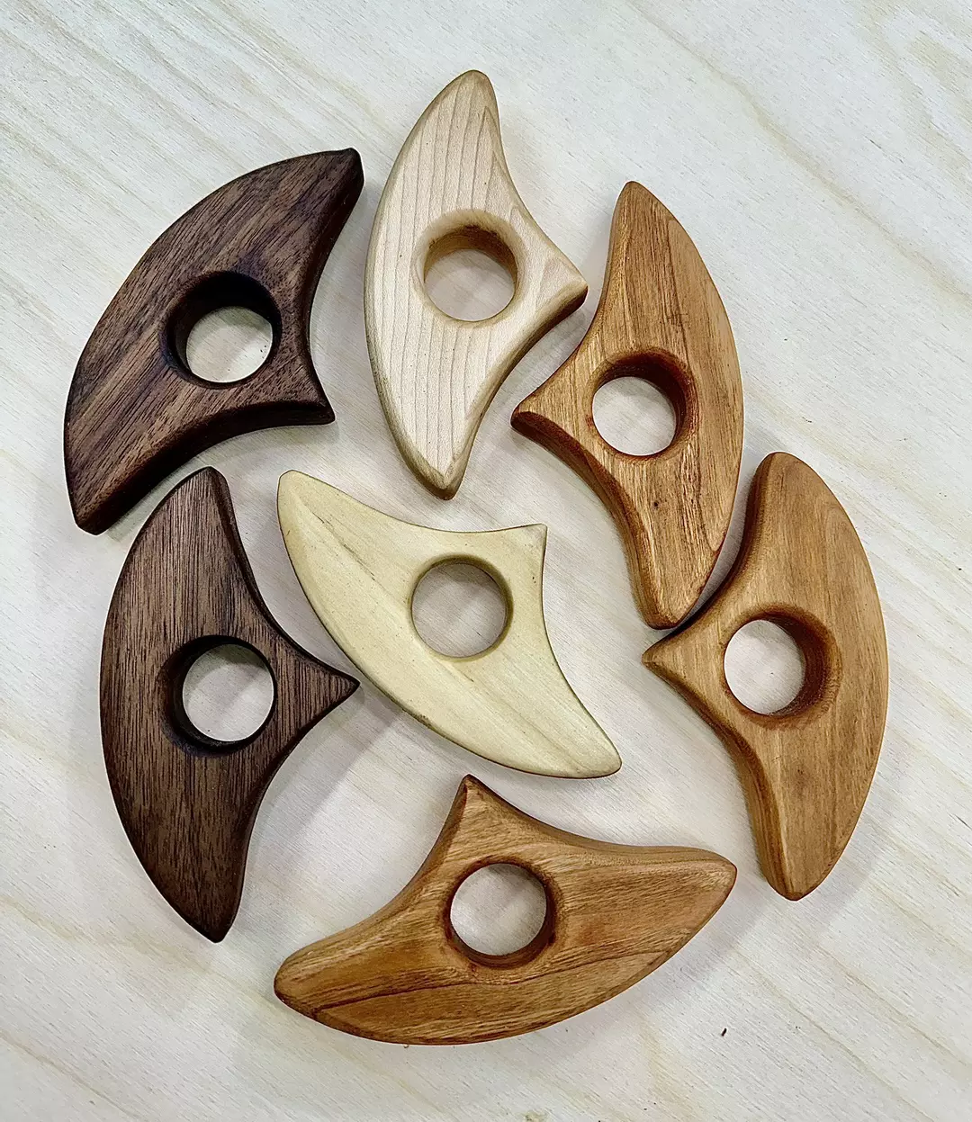 thumb page holders for books - walnut, cherry, or maple thumbnail