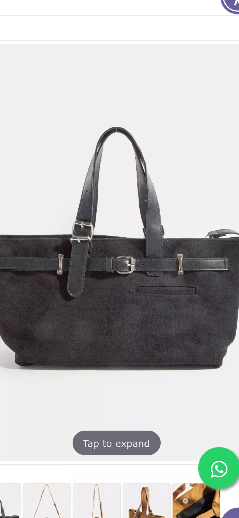 Black Med tote/crossbody  thumbnail