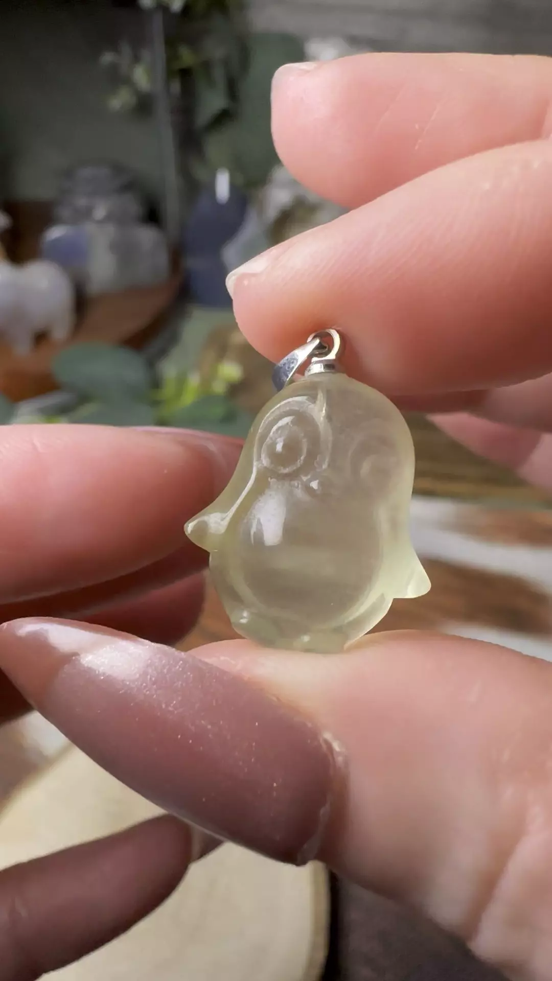 Mini Fluorite Penguin Pendant #2 thumbnail