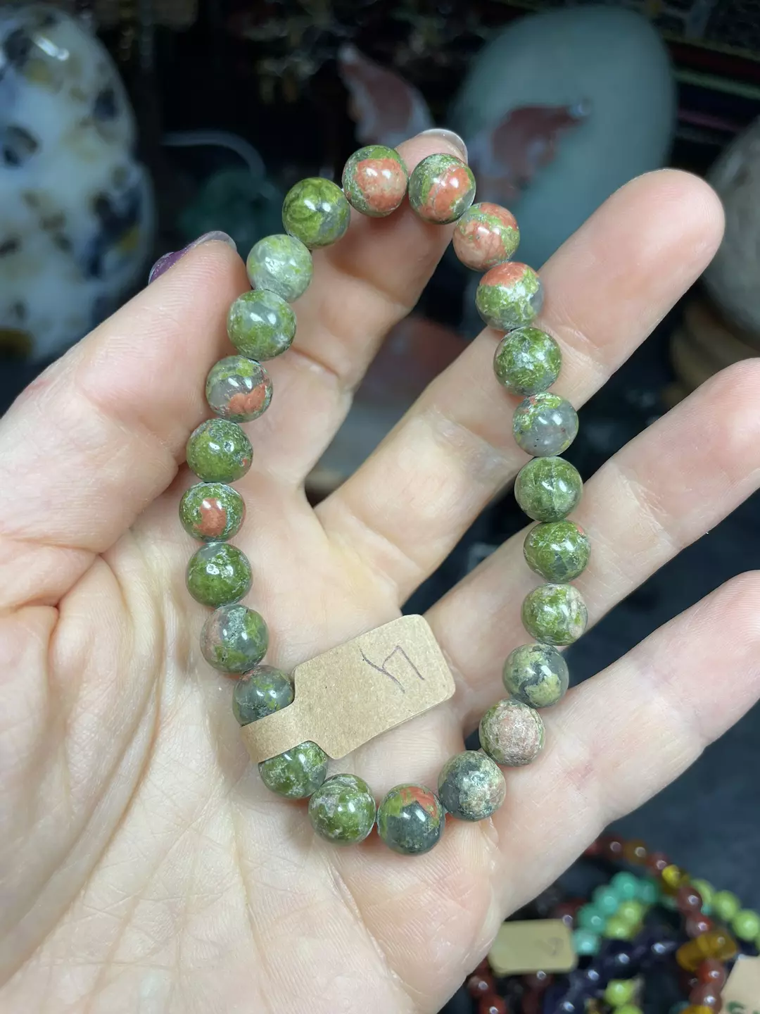 Unakite bracelet thumbnail