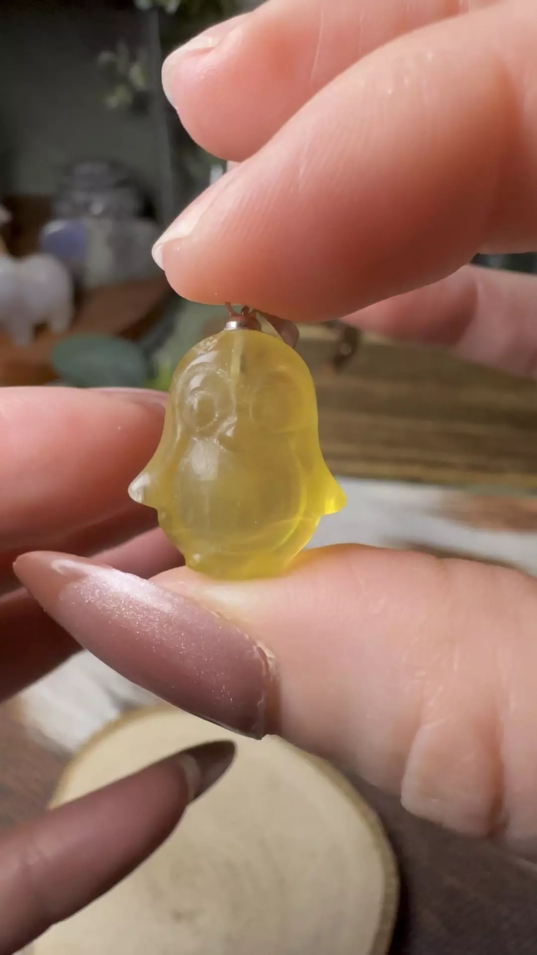 Mini Fluorite Penguin Pendant #5 thumbnail