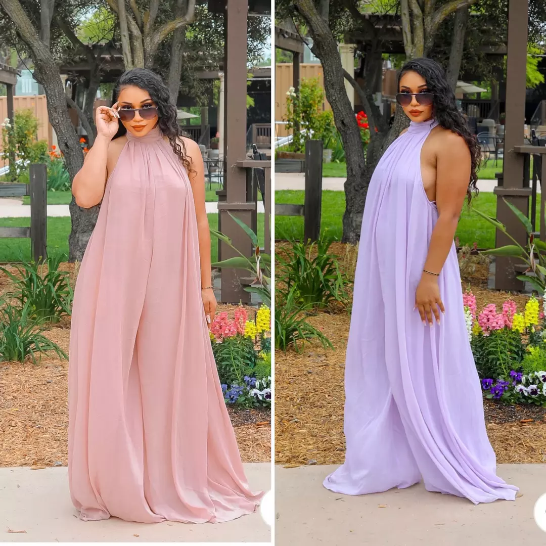 Extra wide leg jumpsuits. thumbnail