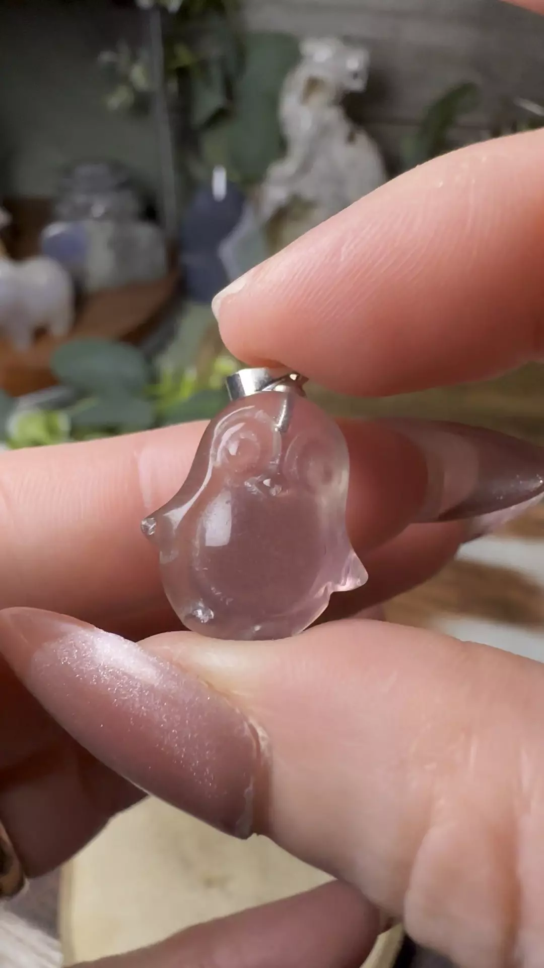 Mini Fluorite Penguin Pendant #3 thumbnail