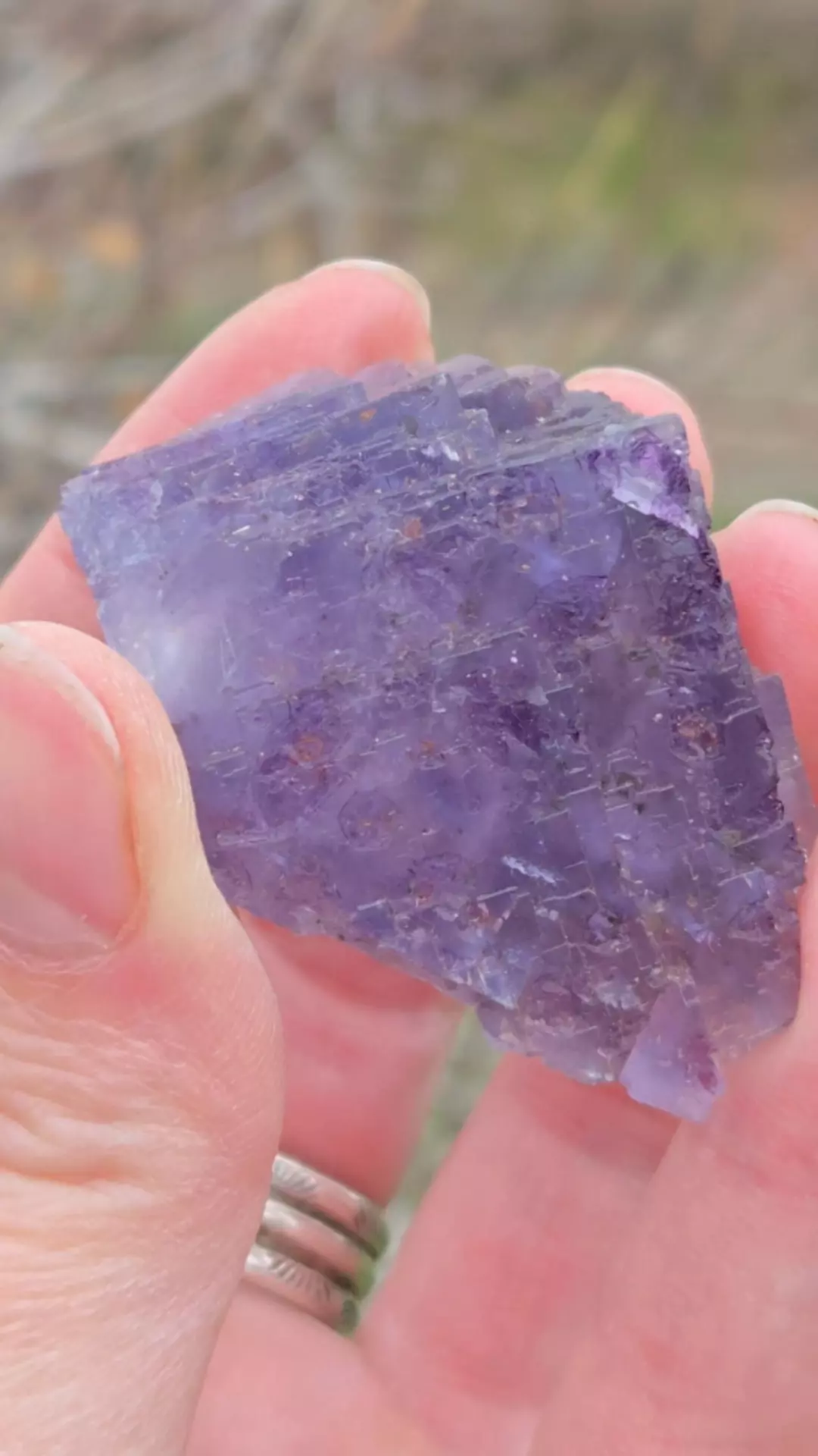 Purple etched fluorite thumbnail