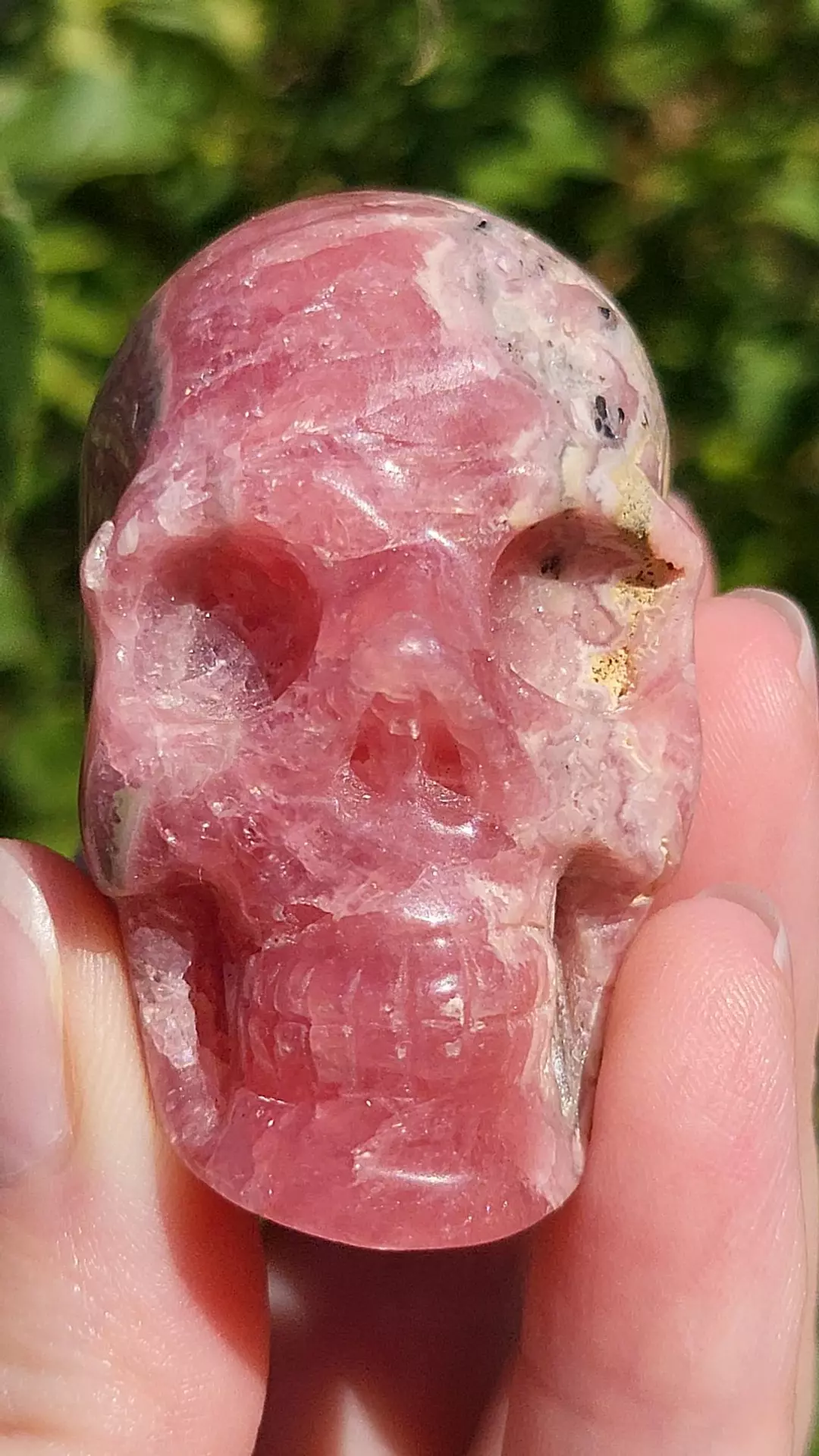 High quality rhodochrosite skull thumbnail