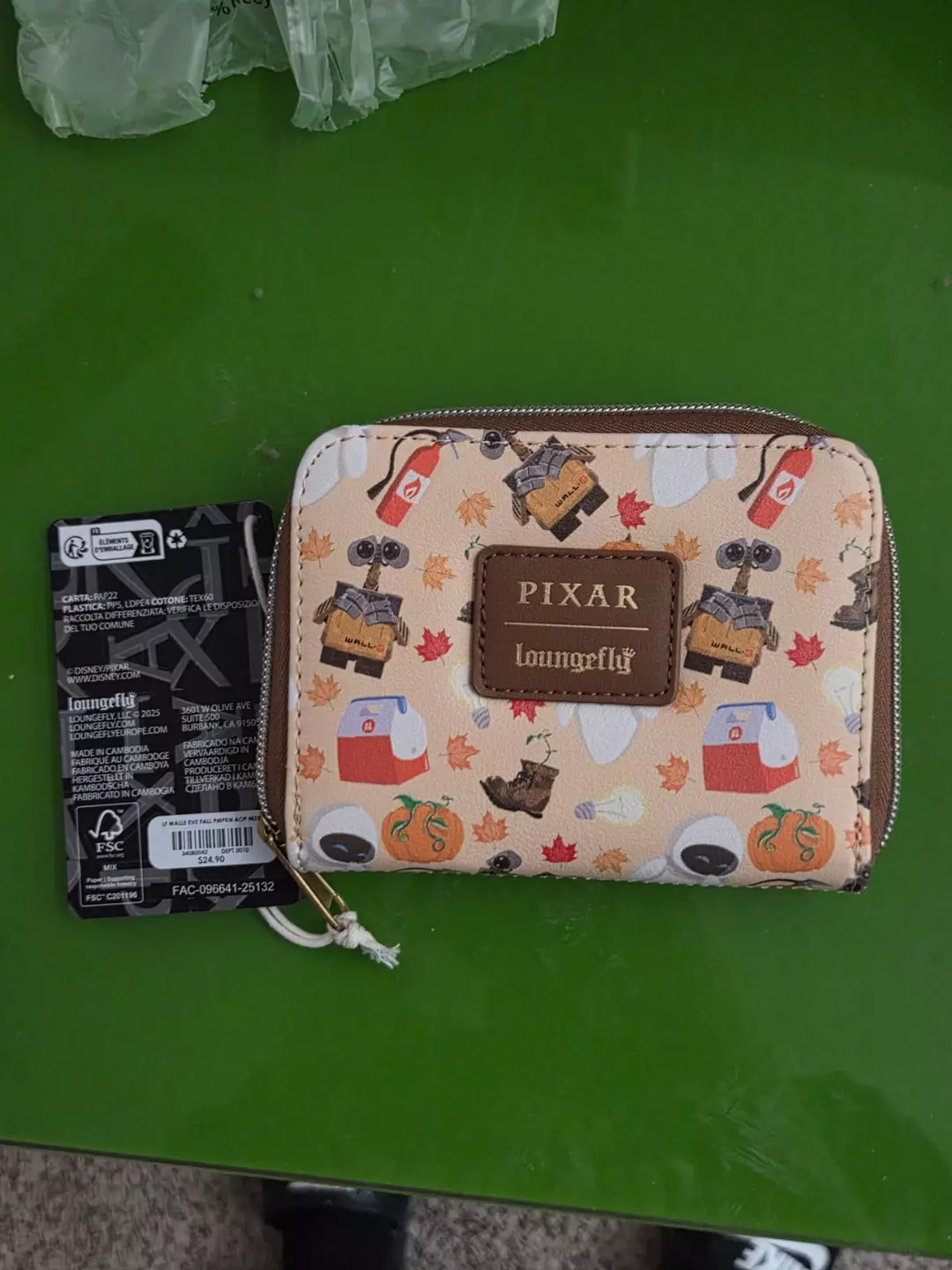 Pixar Wall-E Soft Tag Loungefly Wallet thumbnail