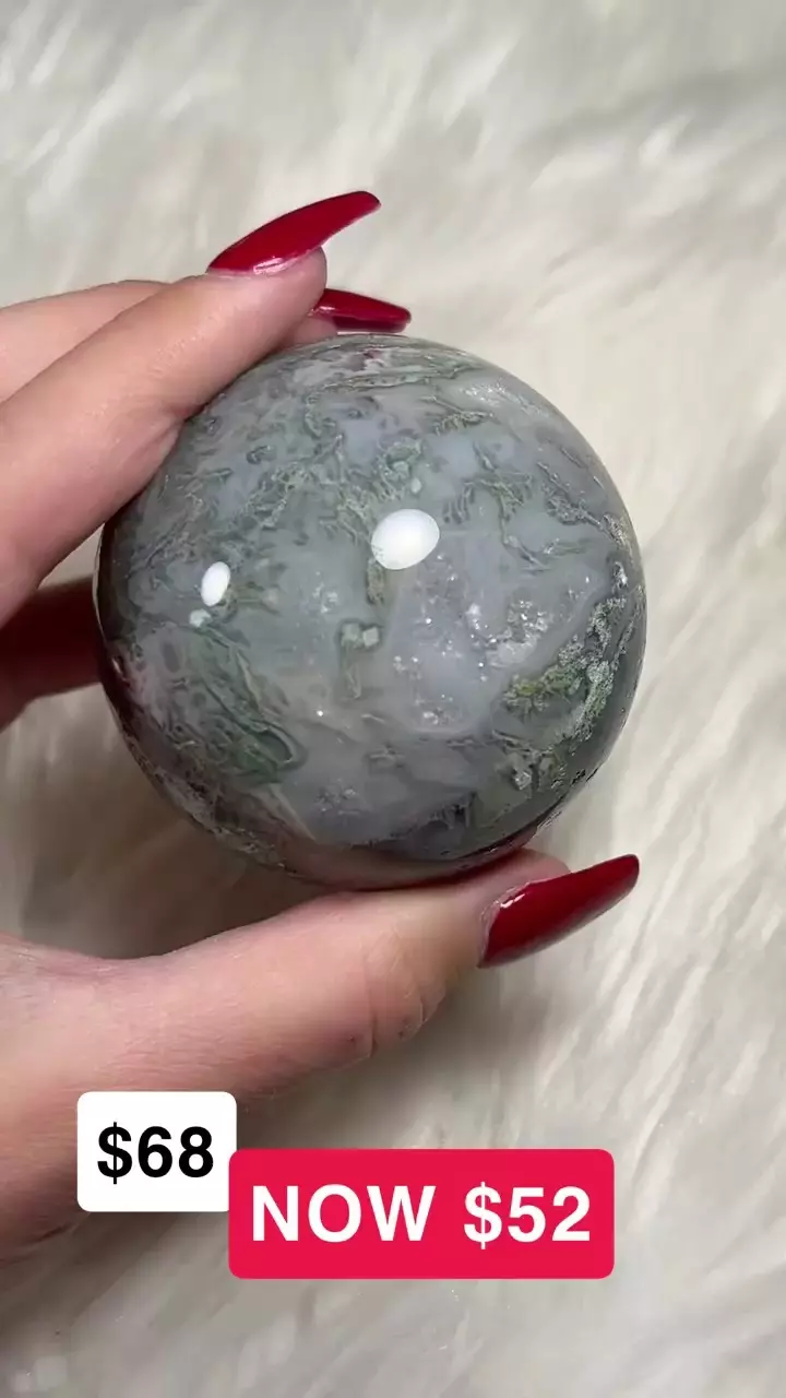 Moss Agate Sphere thumbnail
