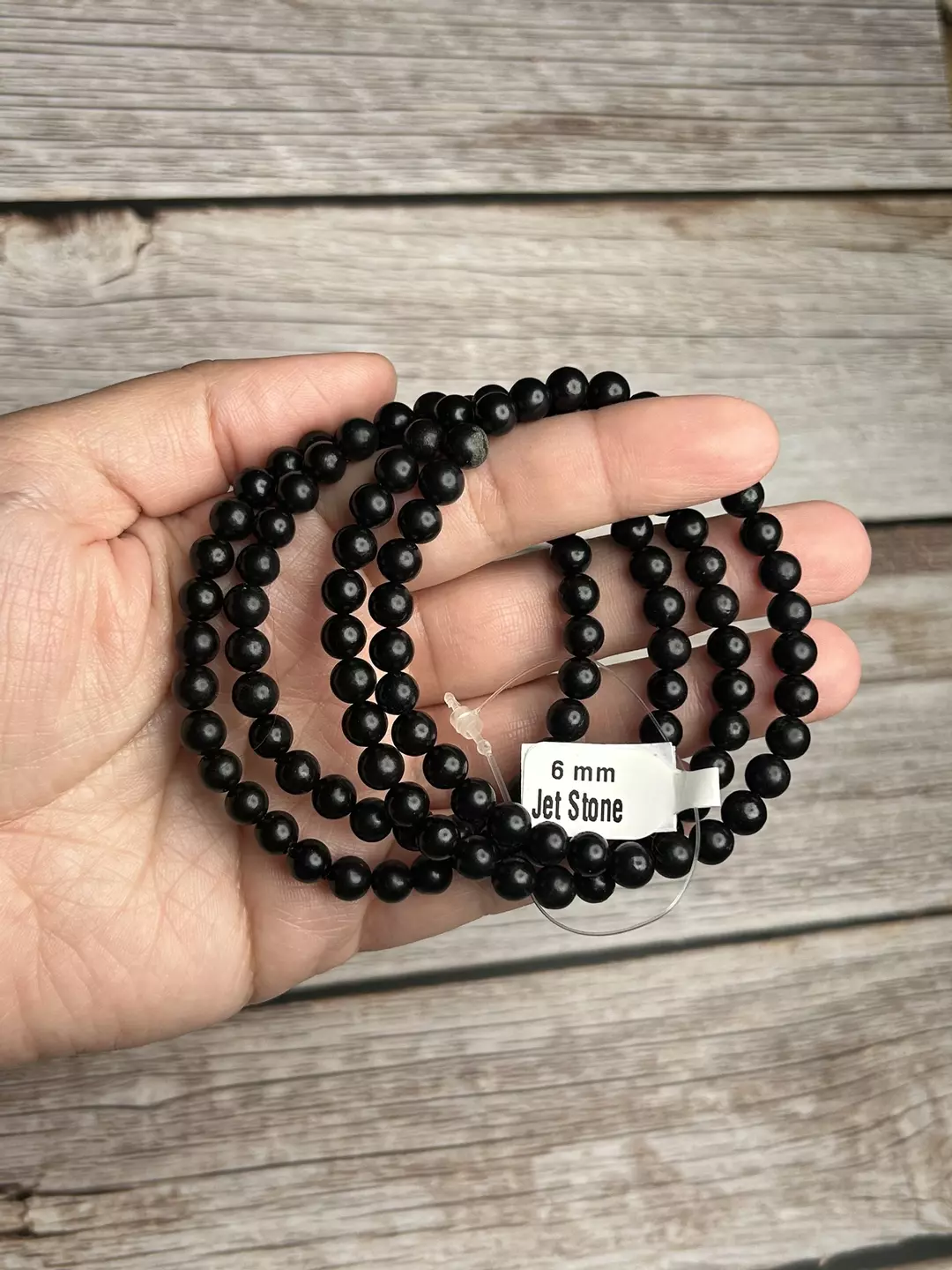 Jet stone bracelet thumbnail