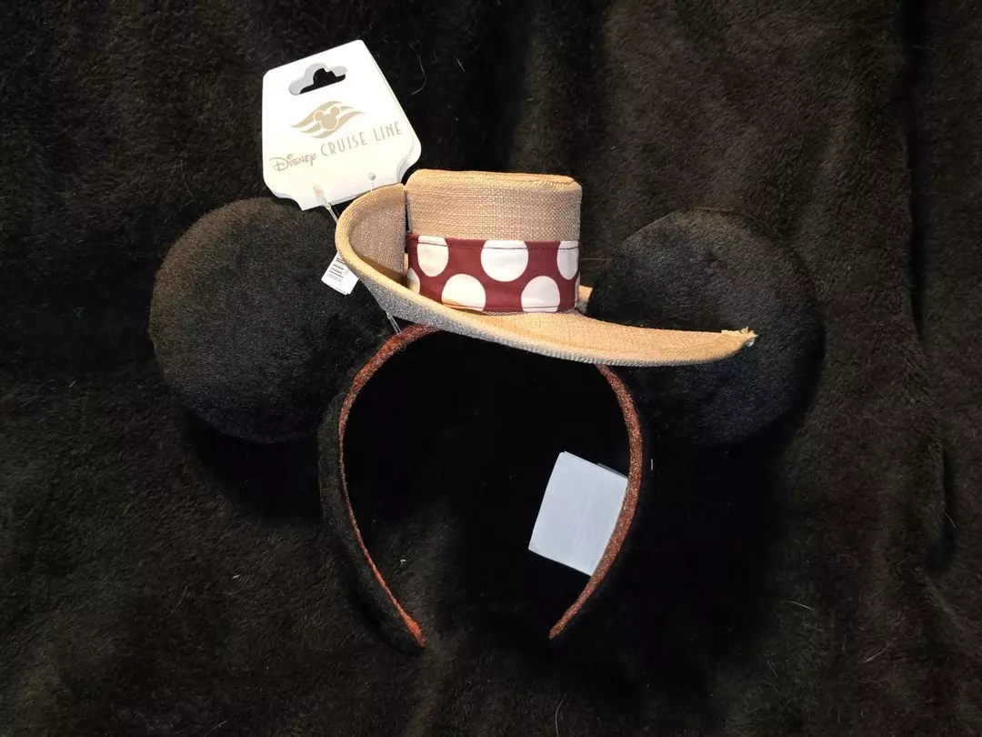 Disney Cruise Line DCL Minnie & Mickey Mouse Voyager Hat Ear Ears Headband New thumbnail