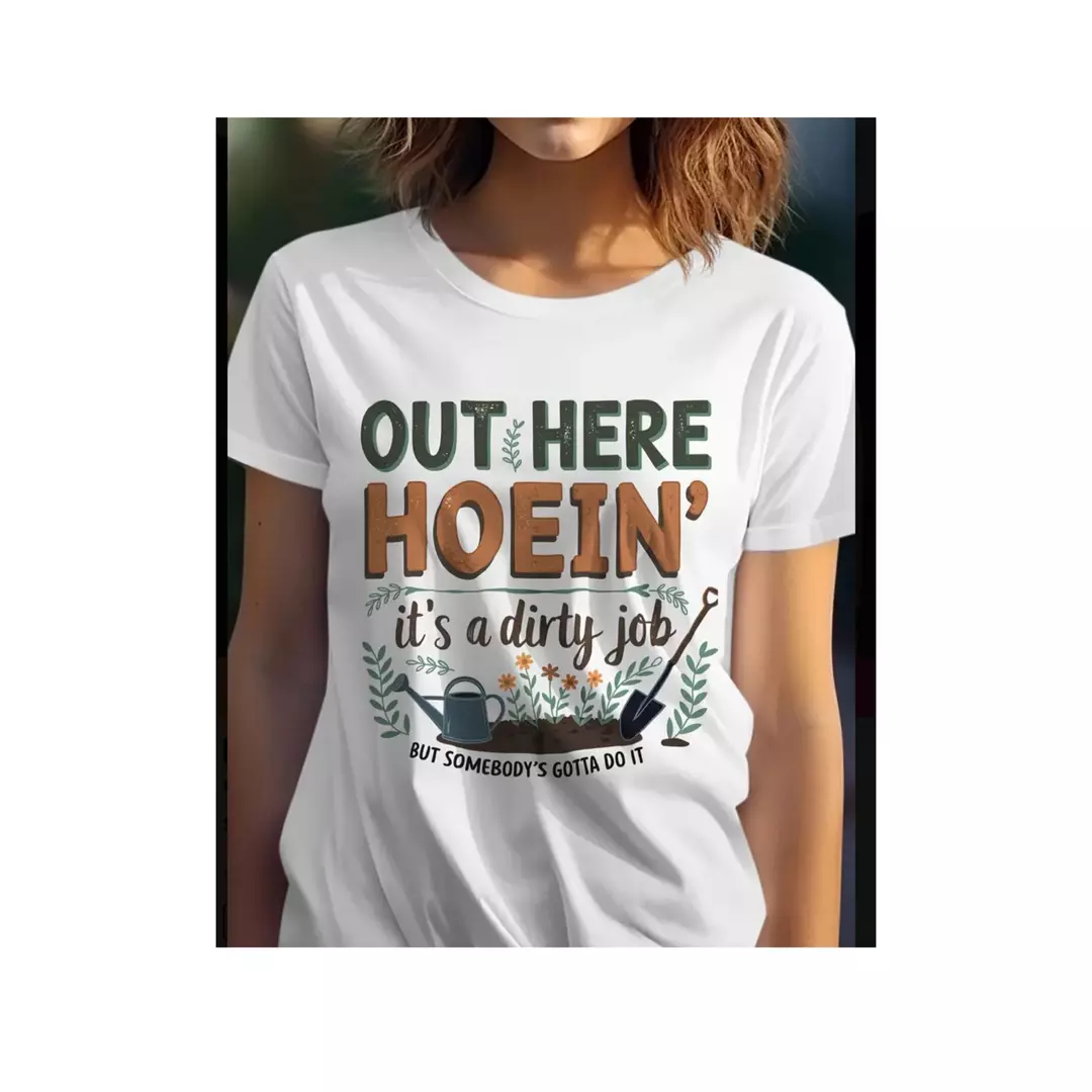 ‘Out Here Hoein’ Funny Plant Tees thumbnail